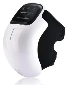 Portable Wireless Knee Massager with Heat & Vibration, Adjustable Temperature Control, Large LED Display, USB-Powered – Ideal Christmas & Thanksgiving Gift for Family and Parents, Knee | Sleek Massager Design | Secure Fit Massager, Cordless Relaxing White