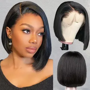 Bob Wig Human Hair 13x4 HD Lace Front BOB Wigs for Black Women Glueless Pre-Plucked Straight Human Hair Natural Hairline SpringStatements