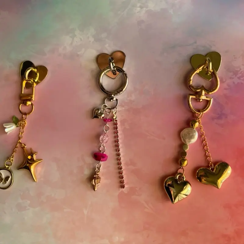 Gold or silver chain charms