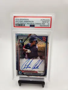 2024 Bowman Chrome 1st Antonio Anderson Auto /150 PSA 10 Red Sox