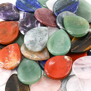 【Star Gate】Random 3 count Natural Crystal Teardrop Cabochons - Handmade Crystal Jewelry Supplies | Colorful & Versatile