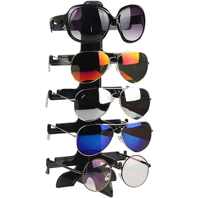 New 5-Grid Eyeglass & Sunglasses Counter Top Storage Display Rack, Stylish, Fashion & Functional Organizer for Optometrists, Ideal for Showroom Use