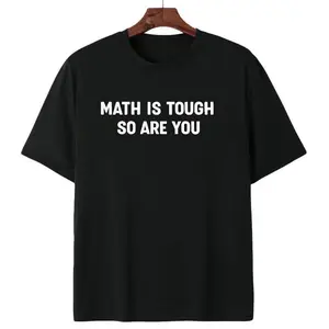 Casual Short Sleeve Crew Neck Tee For Students Math Teachers Back To School