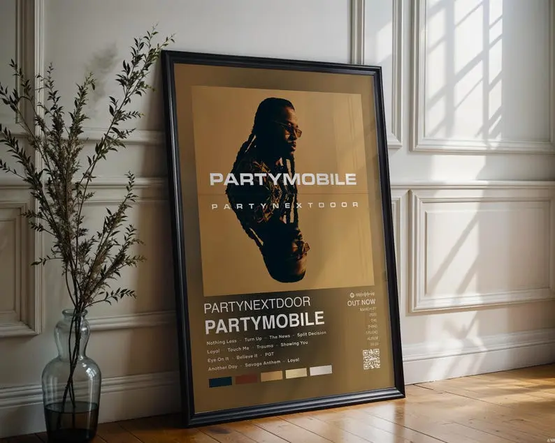 PartyNextDoor Poster | Partymobile Poster Album Cover Poster | High Quality Prints | Music Gift | Free USA Shipping | Rap Music