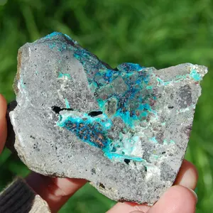 3in 109g RARE Native Copper Chrysocolla Crystal Slab, Indonesia