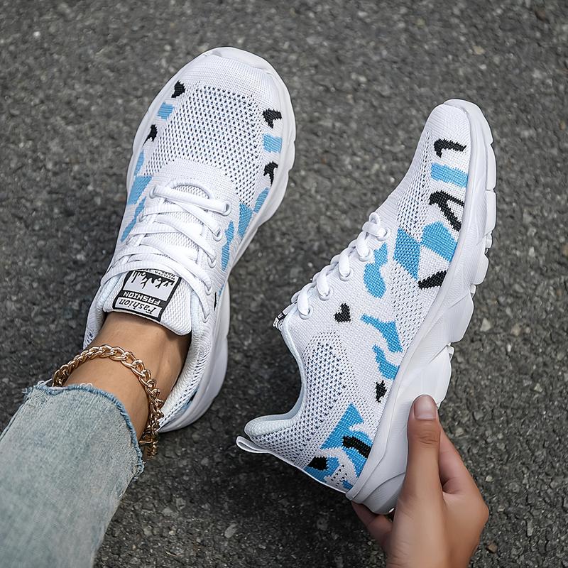 Women'S Camouflage Running Shoes - Lightweight, Breathable, Durable Fabric - Fashionable Lace Up Design Suitable For Outdoor Activities