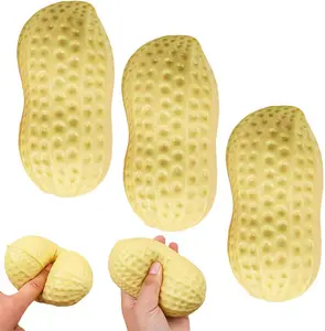 Shy Peanut,Squis-hies Silicone Toys,Stress Relieving Fur Ball OPP Packaging Gifts | Squis-hy Fidget Toys for Anxiety&Relaxation | Perfect Desk Accessory