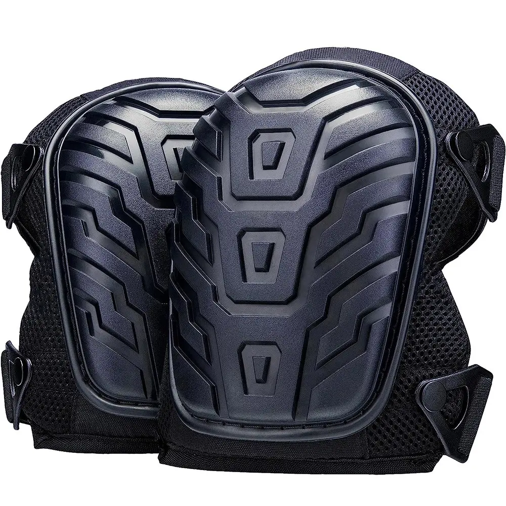 Professional Knee Pads for Work, Demanding Work Environments; Gardening & Construction Gear Double Straps and Adjustable Clips;Industrial Heavy Duty Kneepads