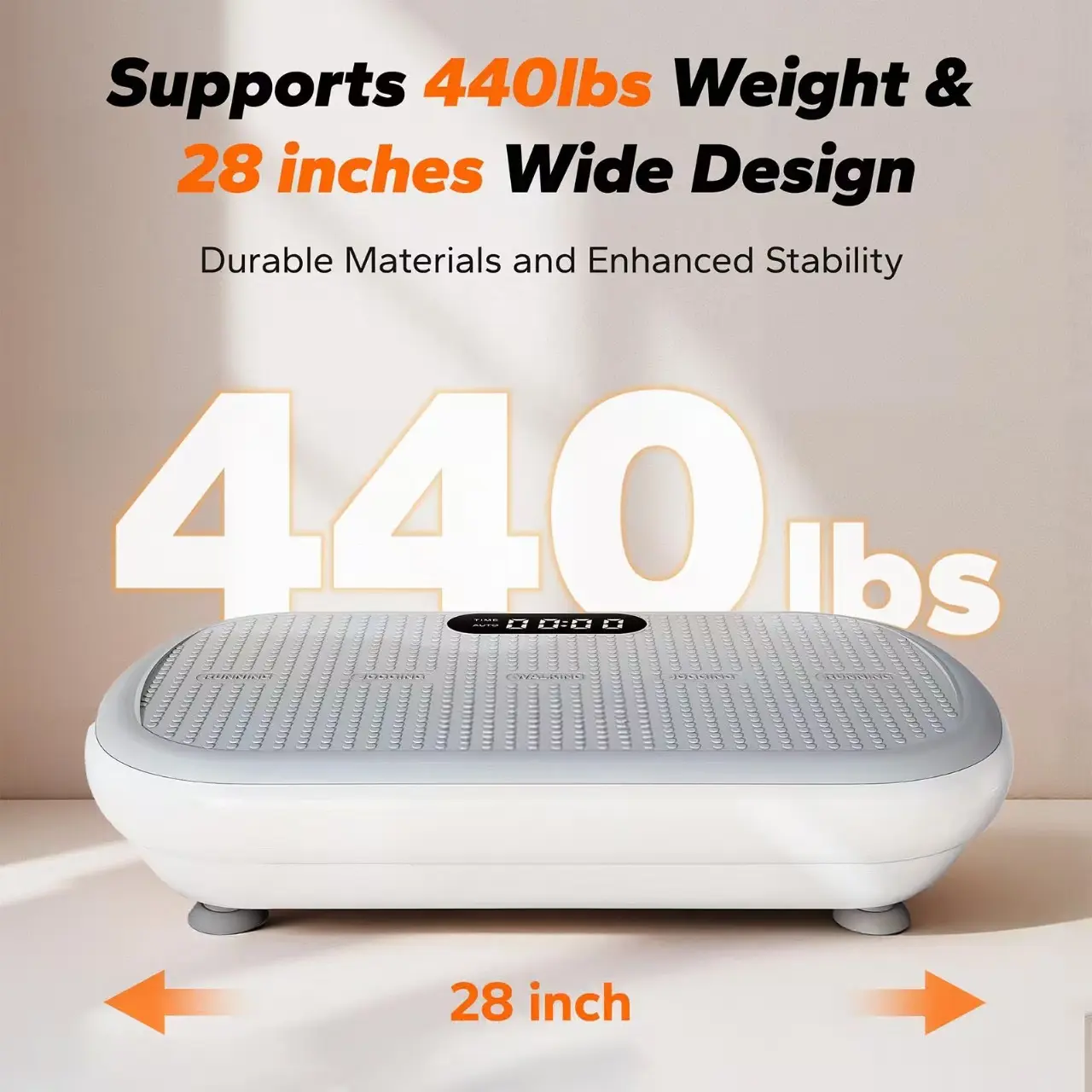 High-Power Vibration Plate Exercise Machine,440lbs Weight Capacity, Bluetooth  Remote Control, 4 Workout Modes Home Gym Fitness Equipment - TikTok Shop