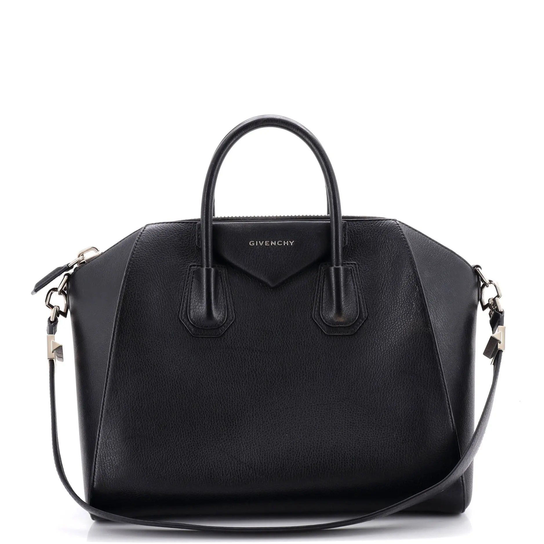Pre-owned GIVENCHY Leather Top Handle Bags Antigona Bag Medium by Rebag