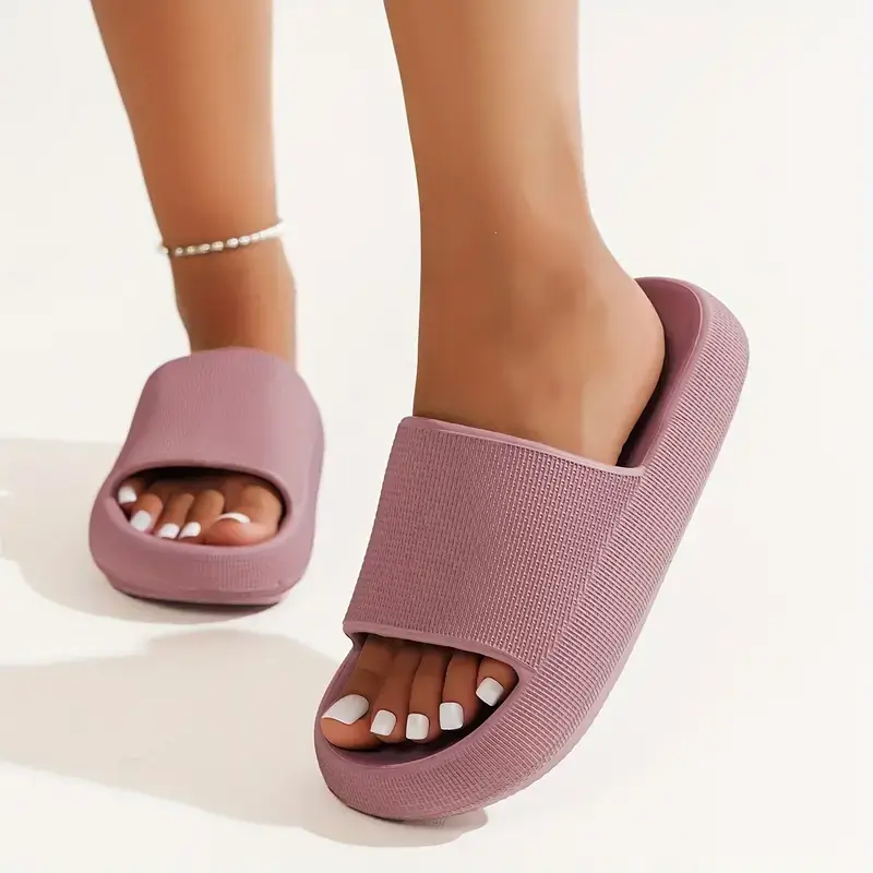 Comfortable EVA Slides - Soft, Lightweight, Non-Slip, Casual Indoor Shoes for Women - All-Season, Solid Color, Easy Slip-On Design