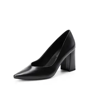 Women's High Chunky Closed Toe Block Heels Pointed Toe Wedding Party Elegant Slip On Pumps Shoes stylish pointed toe Slip on fashionable High block heels
