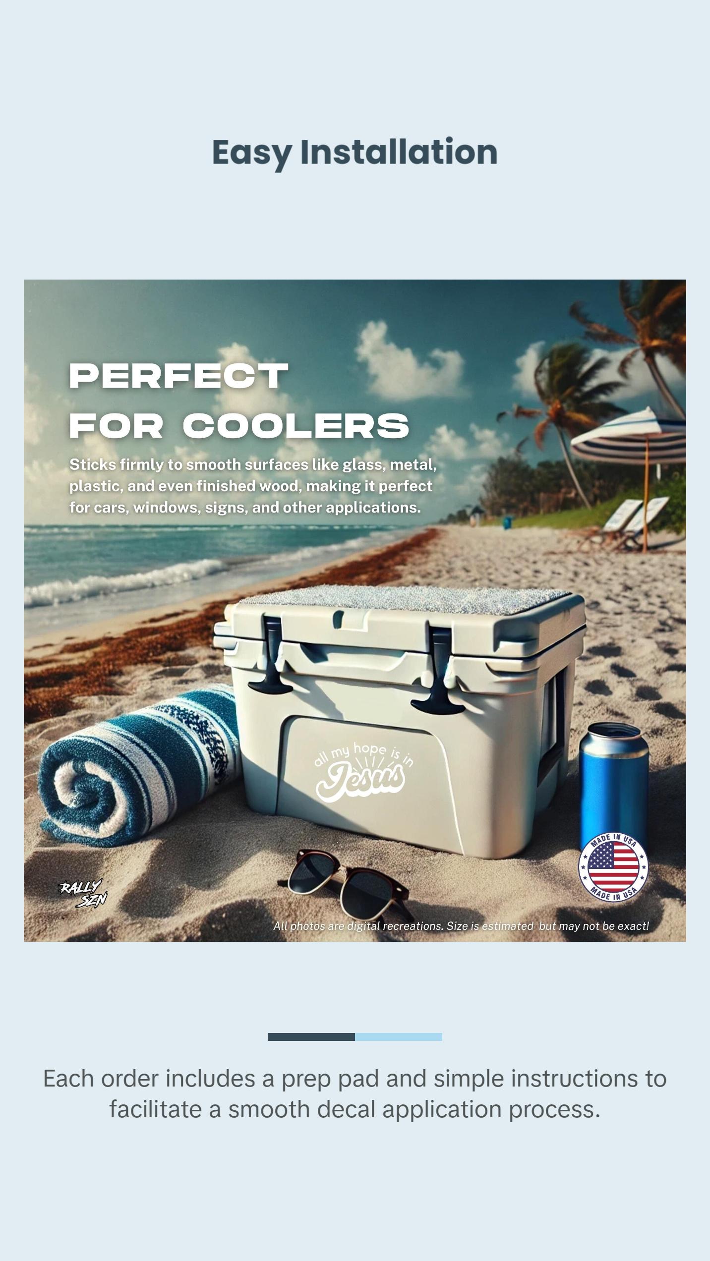 All My Hope Is In Jesus – Christian Car Decal Sticker