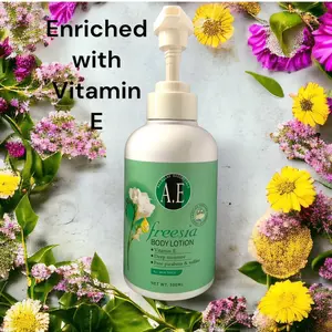 Freesia Body Lotion Infused with Vitamin E Moisturizer Moisture Hydrating Skin Repair Moisturizing Comfort Skin Care Gentle