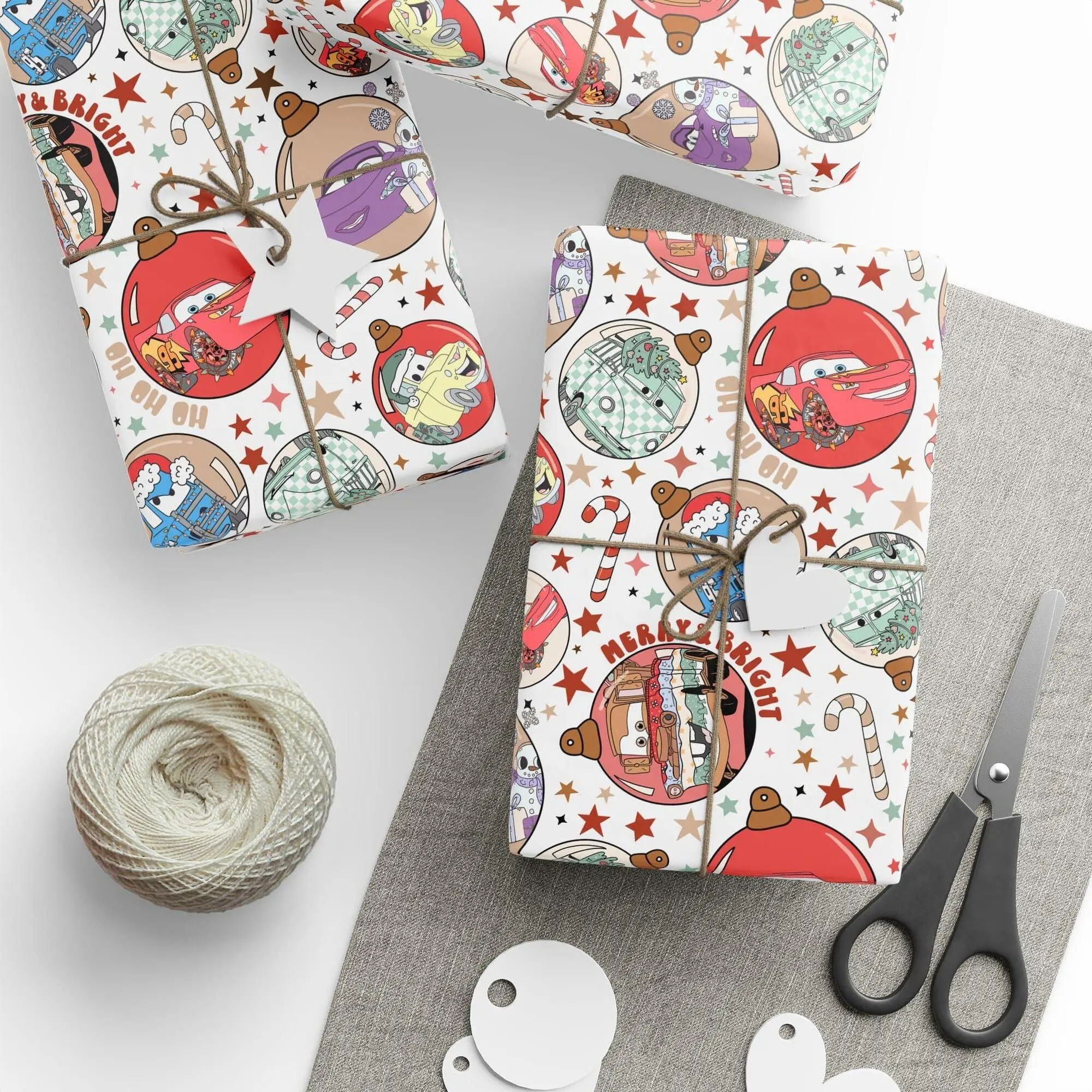 Cars Christmas Wrapping Paper McQ Gift Wrap Cars Holiday Paper Gift Wrap Sheets