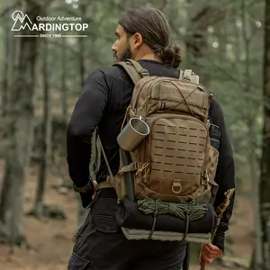 Mardingtop 25L 915D Cordura Molle Classic Tactical Military Casual Large Capacity Travel  Backpack 3 Day Assault Backpack Survival Molle Pack Bug Out Bag Fishing Rucksack Durable Camping Hiking Trekking Gear Outdoor Computer Commuting Backpack