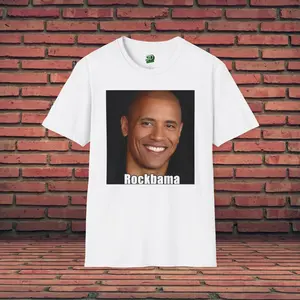 Funny Shirt | Rockbama | Dwayne The Rock Johnson T-Shirt | Barack Obama Tshirt | Celebrity Mashup | Offensive Meme | Graphic Tee | Gag Gift