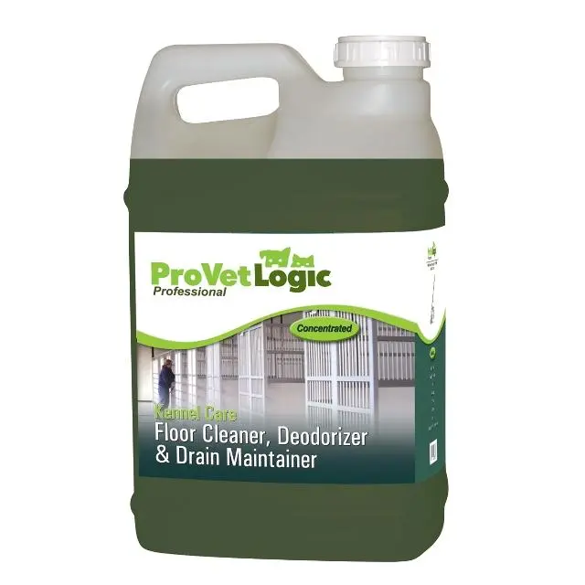 212 MAIN ProVetLogic V02-25MN Enzyme-Based Cleaning Solution, Kennel & Turf Care Floor Cleaner, Drain Maintainer - 2.5gal Pleasant EZ Pour Bottle (Pack of 2) | Kennel Odor Eliminator, Deodorizer