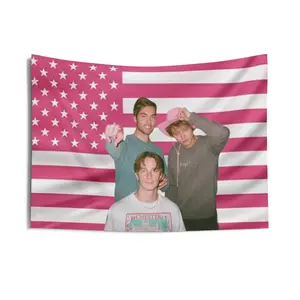 Austin North, Rudy Pankow, Drew Starkey, Topper, JJ, Rafe Outer Banks Flag