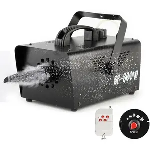 800W Snow Machine  Remote Control Auto Mode Portable  Machine for Parties,Outdoor, , Wedding, Stage Effect, indoor, Christmas,Parades Snowflake Maker, with Fuse Protection