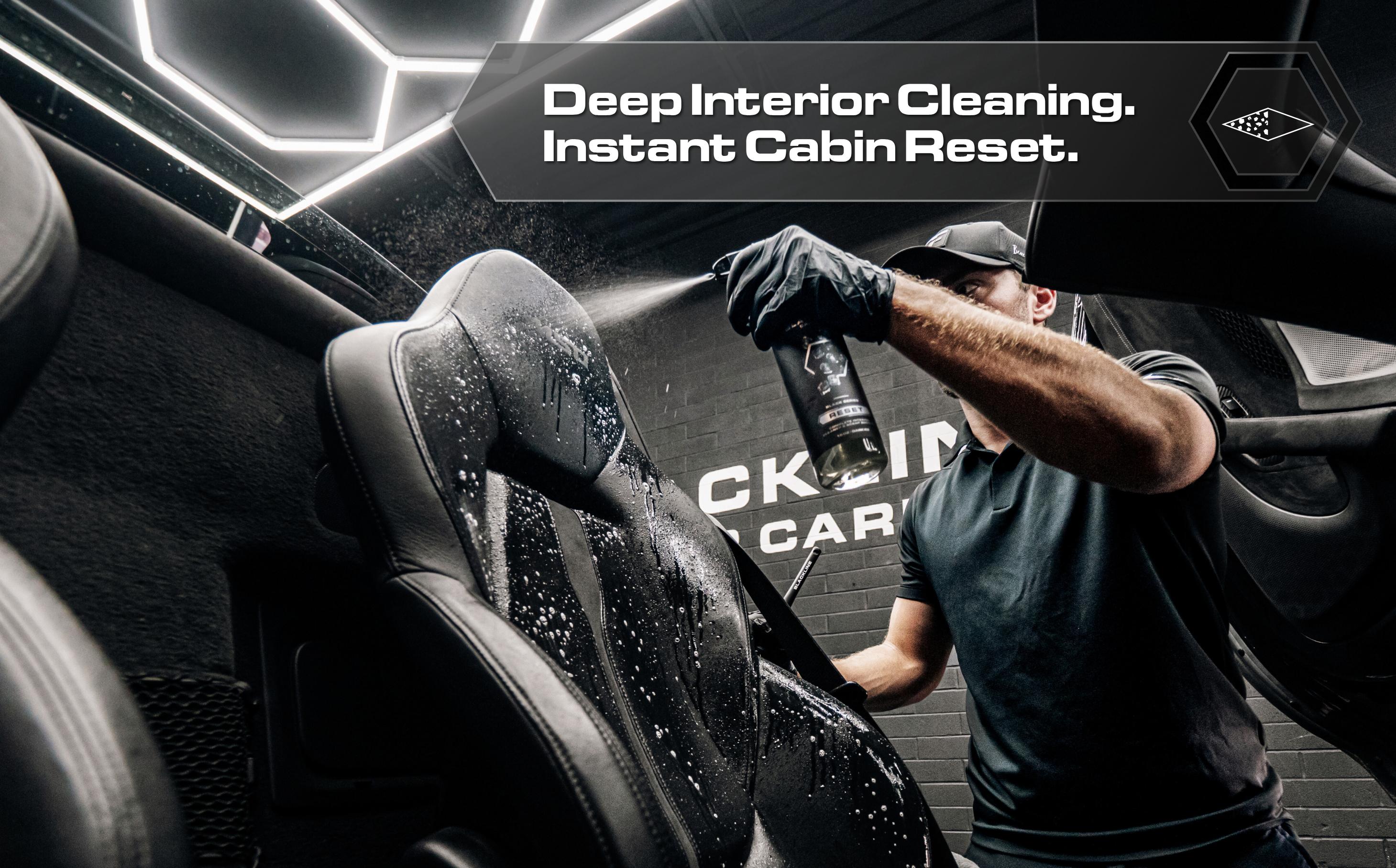 BLACKLINE RESET Complete Interior Cleaner & Scent Booster - 6 Signature Scents - Surface Safe Formula - Streak-Free Finish - Safe on All Surfaces - Car Cleaning Supplies