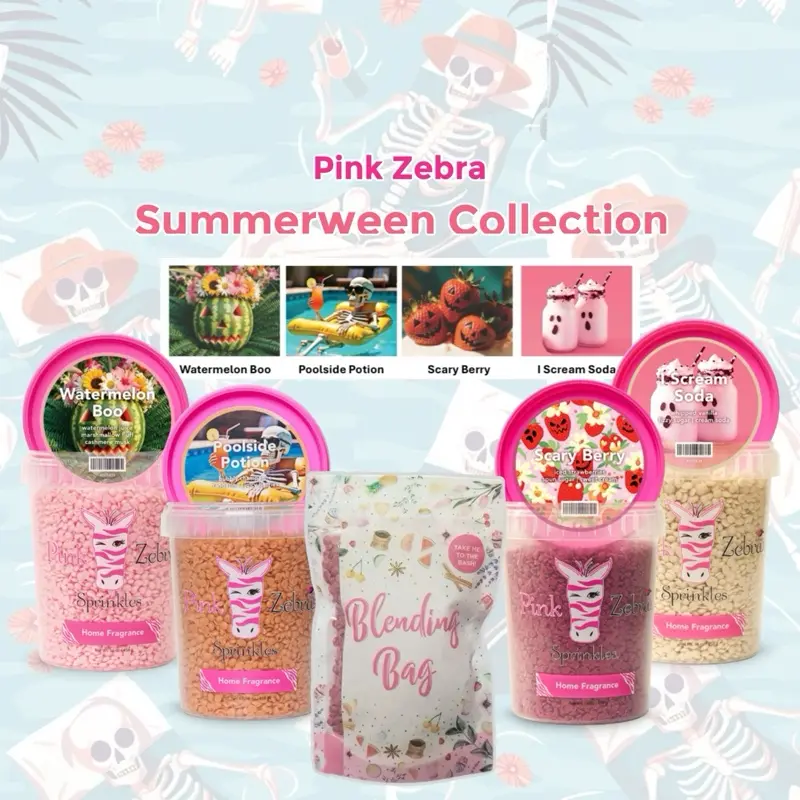 Pink Zebra Sprinkles - Summerween Collection - Non-Toxic Wax Melts  for Home Decor Fragrance Candles