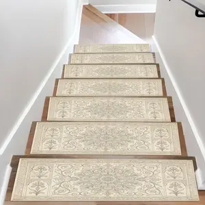 Vintage Diatomaceous Earth Stair Mat, Absorbent Non-Slip Wooden Step Rug, Quick-Dry Moisture-Drain Stair Gripper, Washable Anti-Slip Floor Mat