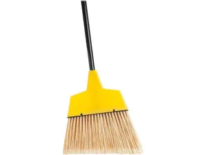 Genuine Joe Angle Broom High Performance Bristles 12-1/2" W Yellow 09570 Genuine Joe Angle Broom High Performance Bristles 12-1/2" W Yellow 09570