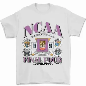 Winter outfits 1993 Final Four Basketball T-Shirt – Vintage College Basketball Graphic Tee, Retro Sports Fan Shirt, Classic 90s Tournament Style funny men Rifle Casual Short Sleeve Skull In Utero Men's Double-Sided Football Anime Print Need Cigarette