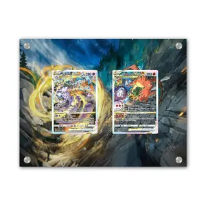 Mewtwo & Charizard - Pokémon Extended Artwork Display Case