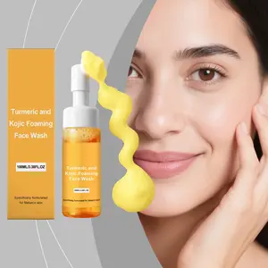 Turmeric Foam Cleanser, Rich Foaming Formula, Moisturizing & Gentle Skin Care, Ideal for Daily Use, 100ml/3.38oz