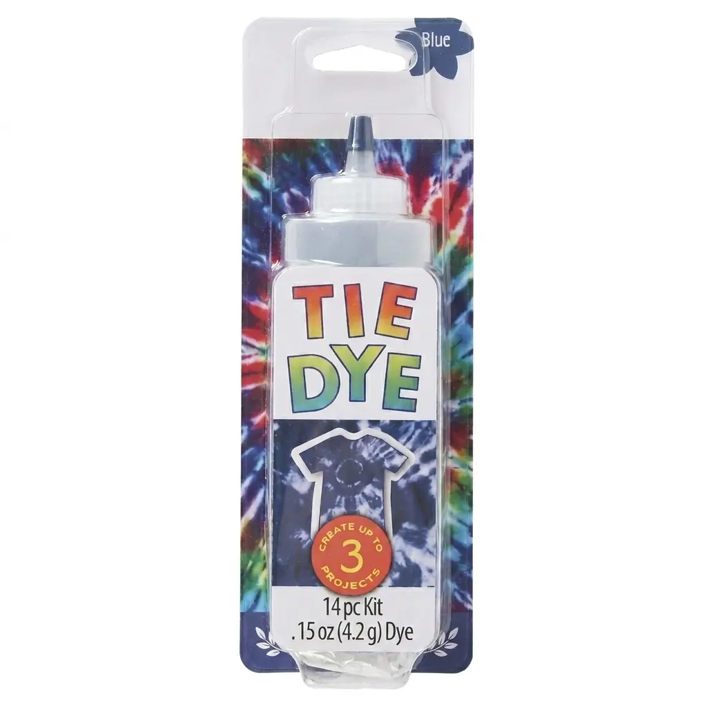 Blue Tie Dye Kit – DIY Fabric Dye Set for T-Shirts, Hoodies, Socks & Crafts, Easy DIY Fabric Dye for Clothing, Shirts & Craft Projects