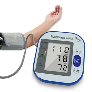 Electronic Blood Pressure Upper Arm MonitorAll-in-One Portable – Large LCD Display, One-Touch Operation 2x99 Reading Memory