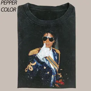 King of Pop Vintage 90's Comfort Colors/Gildan T-Shirt, Michael Jackson 90s Retro Shirt, Music Tee, Vintage Graphic Tees Womenswear Top