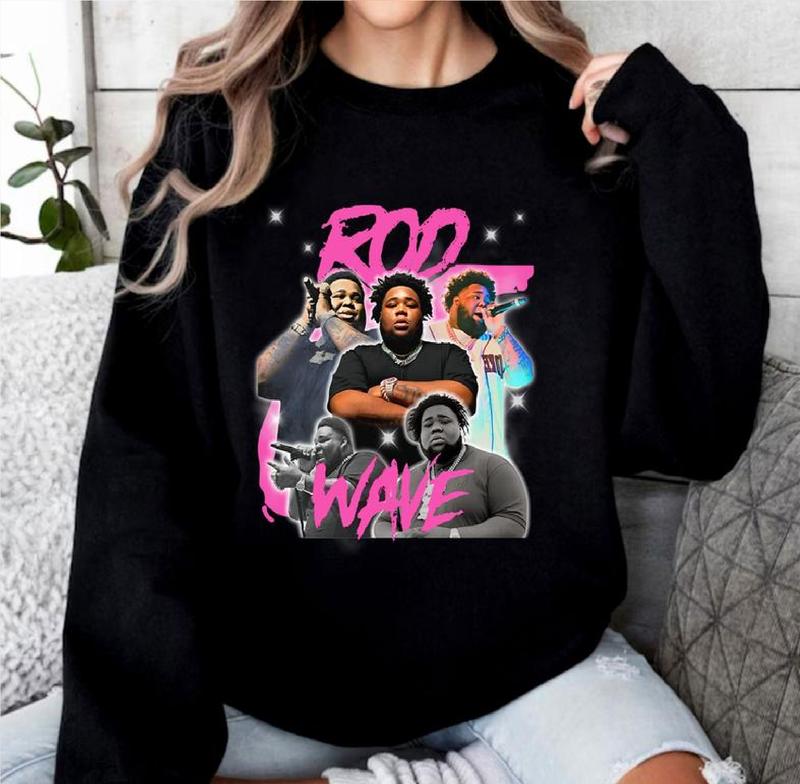 Pink Rod Wave Graphic Tee, Rod Wave Shirt - Gift For Women and Man Unisex Sweatshirt, Hoodie