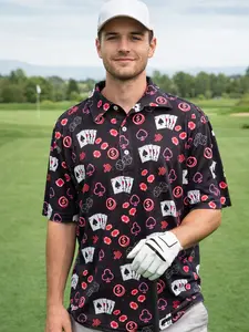 The Gambler Polo 3D Print, Style for Golf Lovers Shirt, Casual Style, Layer-Friendly, Works in Any Weather