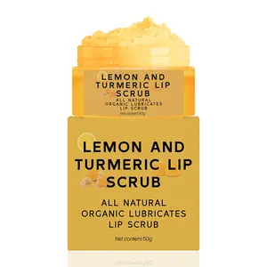 Turmeric Lip Exfoliating Balm & Brush, Lip Scrub, Exfoliating Lip Treatment, Hydrating Lip Care, Natural Repair Ingredients, Perfect for Dry Lips, Easy Application Design