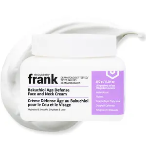 Excuse My Frank - Bakuchiol Age Defense Face and Neck Cream Correction for Puffy Aging Skin Fine Lines Dark Circles Wrinkles, Korean Anti-aging Skincare
