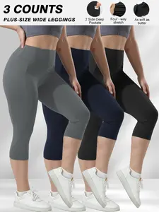 High Waist Tight-Fitting Pants Set, Soft Comfortable Fabric, Seven-Inch Leggings with Pockets, Sporty Casual Wear, Summer Commuter Pants, Side Pocket Leggings