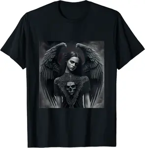 Dark fashion, everyday gothic, gothic, dark romantic, rockwear T-Shirt - Kadashya Shop 43B0BS72V34K