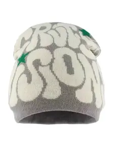 Unisex Harajuku Style Knitted Beanie, Warm & Fashionable Chic Headwear for Fall Winter Seasons, Trendy Comfortable Accessory