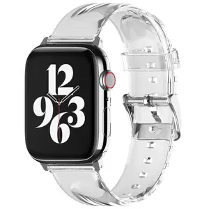 Clear Apple Watch Strap for All Series Apple Watch - Durable Wearable Band Accessory [2 Sizes]