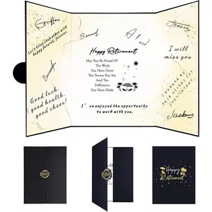 Black   Party Decorations,Black  Giant Happy  Guestbook Fun Beach Themed  Party Signature Book,  Gifts for Women Men, Retire Signing Boards