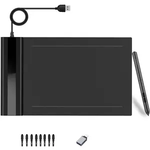 Graphics Drawing Tablet  S640 6x4 Inch Portable OSU Tablet with 8192 Levels -free Stylus Pen for Digital Art&Animation,compatible with PC//Linux/Windows