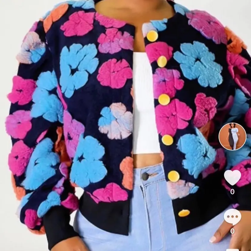 Floral Crop Jacket