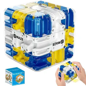 3D Rolling Ball Puzzles Maze Cube For Kids Labyrinth Puzzle Brain Teaser Game Rubik Race Game Education Learning Toys for Logical Thinking Puzzle Cube Gifts for Kids