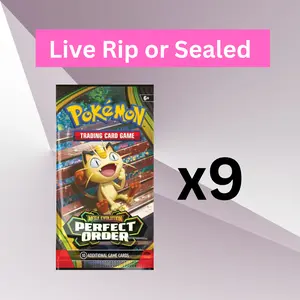 Perfect Order TCG x 9 - English Booster Packs NEW Factory Sealed TCG Cards (9)