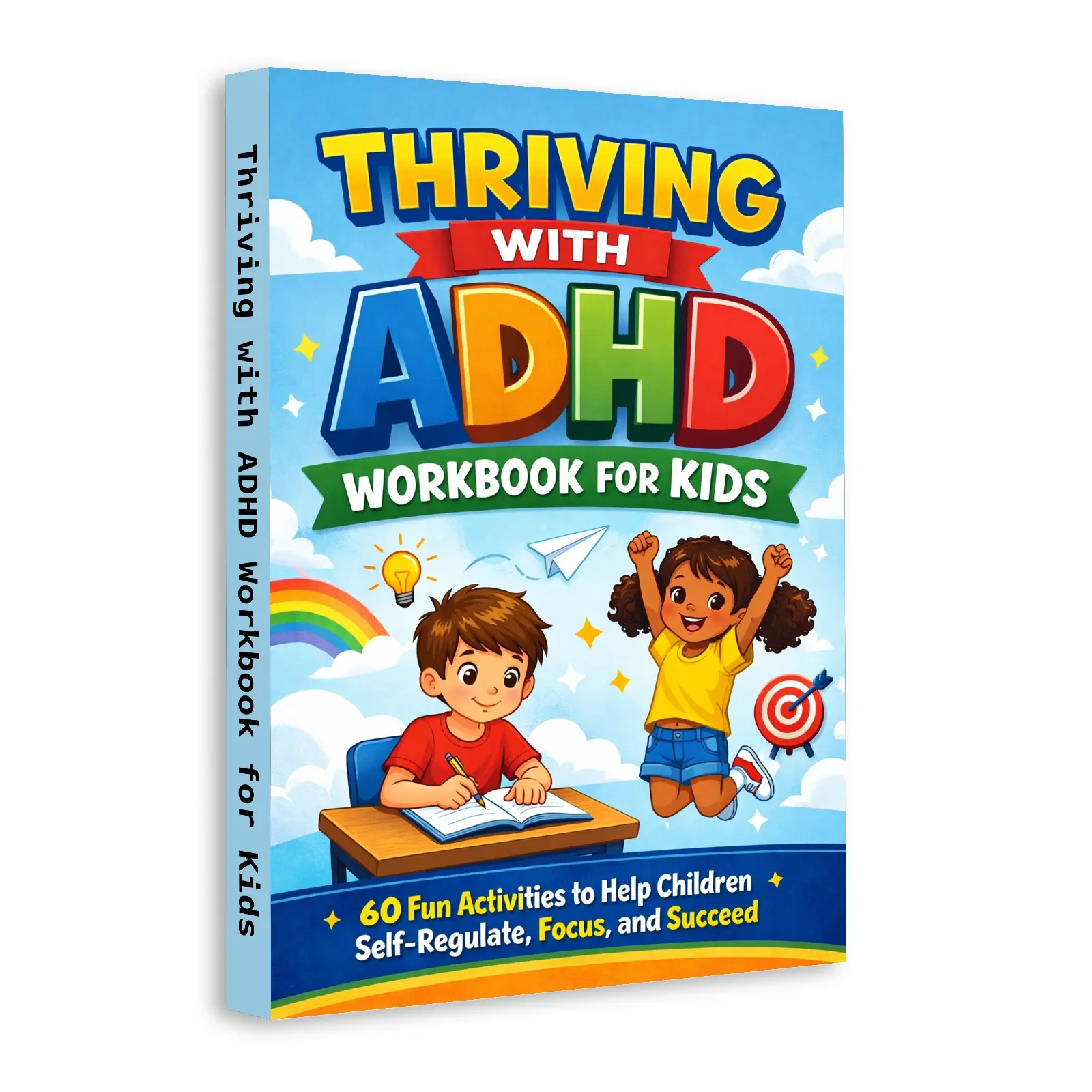 Thriving with ADHD Workbook for Kids: 60 Focus Activities, Self-Regulation Skills, Self-Control Practice, Executive Function Support, Confidence Building and Calm Down Tools