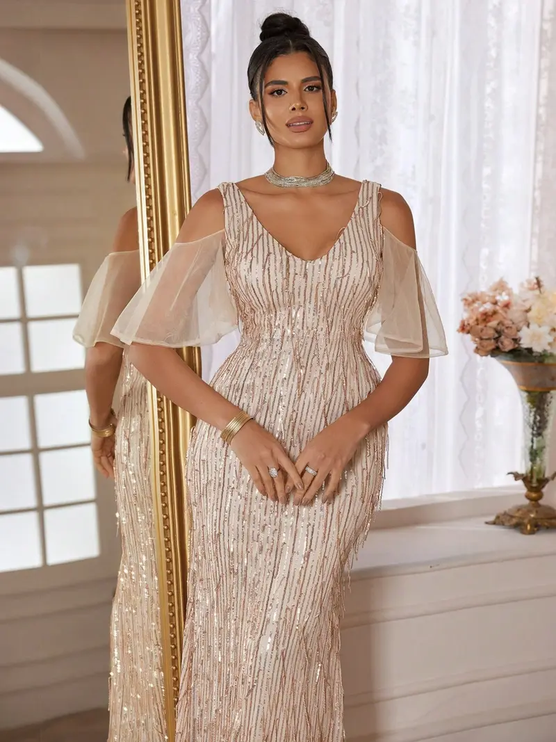 gold sheer dress - TikTok Shop gold sheer dress - TikTok Shop