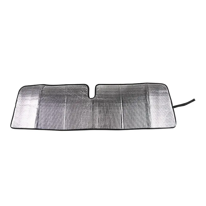 Sturdy Sun Shade for Jeep Wrangler TJ, JK, JKU - Aluminum Foil Windshield Cover, Auto Exterior Accessory & Decoration with Elastic Straps, Quick Installation, UV Blocking, Heat Reduction, Avoids Scorching Steering Wheel, Manufacturer Warranty, Sunshade Co